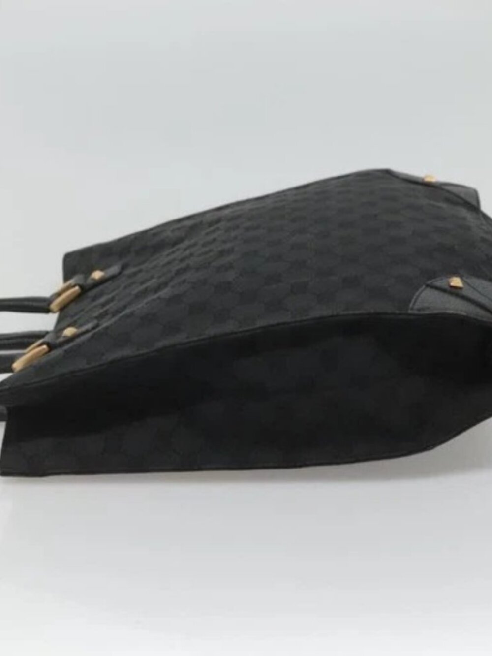 GUCCI GG Canvas Tote Bag Black 120898 Auth nb109 - Picture 3 of 16